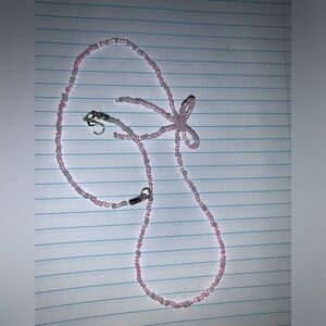 Handmade bow necklace